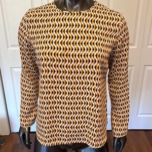 Primark Orange Pattern Blouse Size 8 US